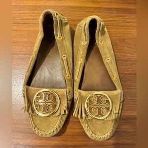 Tory Burch Suede Moccasins - Size 8